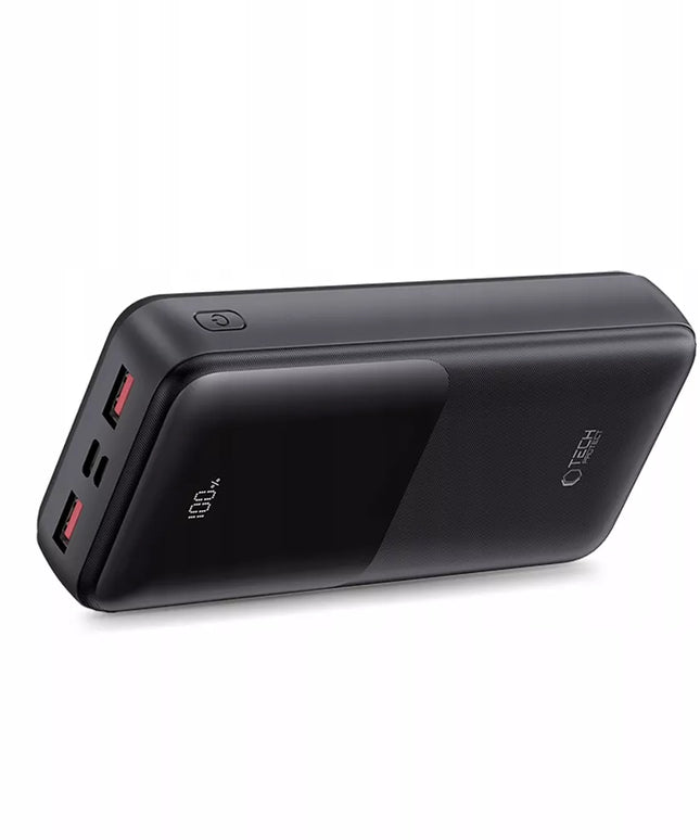 Galingas 20000 mAh išorinis akumuliatorius Powerbank USB-A USB-C Type-C LED