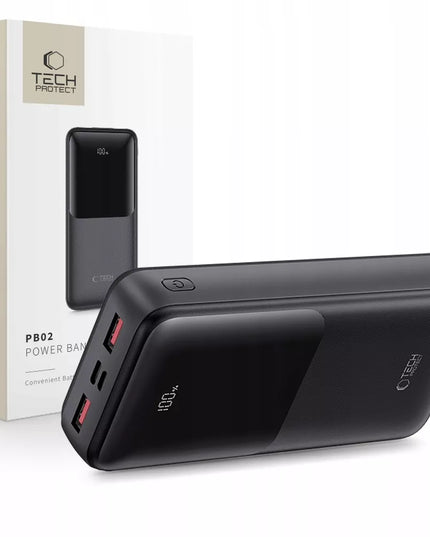 Galingas išorinis akumuliatorius 20000mAh Powerbank USB-A USB-C