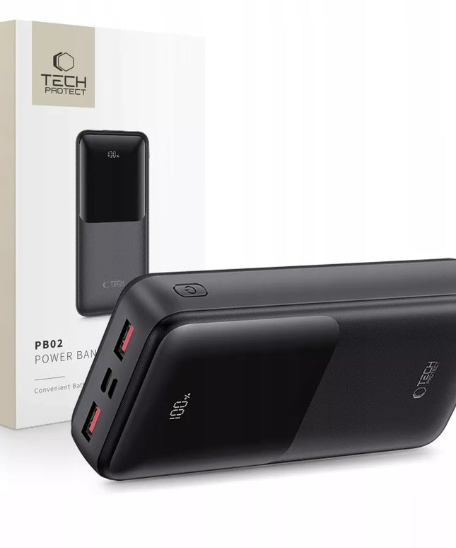 Galingas išorinis akumuliatorius 20000mAh Powerbank USB-A USB-C
