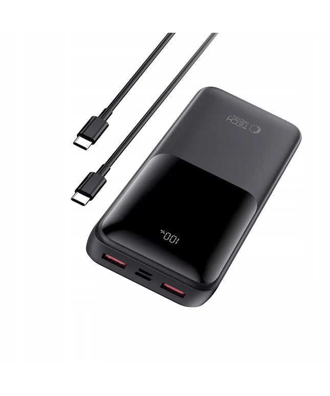 Galingas išorinis akumuliatorius 20000mAh Powerbank USB-A USB-C
