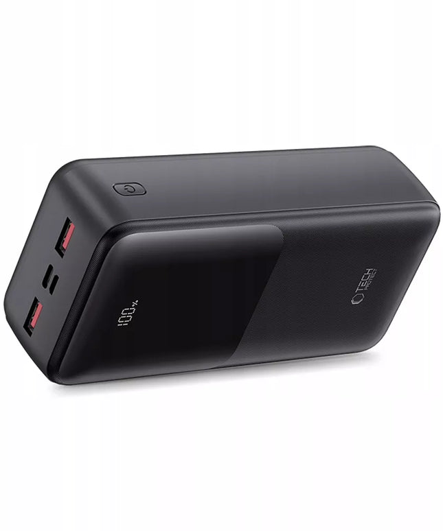 Galingas 30000 mAh išorinis akumuliatorius powerbank su USB-A, USB-C ir LED ekranu
