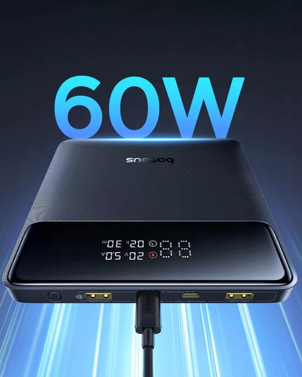 Galingas išorinis akumuliatorius BASEUS 20000mAh QC 4.0 USB-C PD 100W