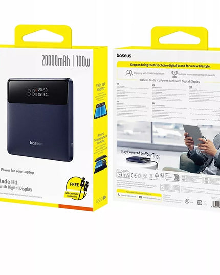 Galingas išorinis akumuliatorius BASEUS 20000mAh QC 4.0 USB-C PD 100W