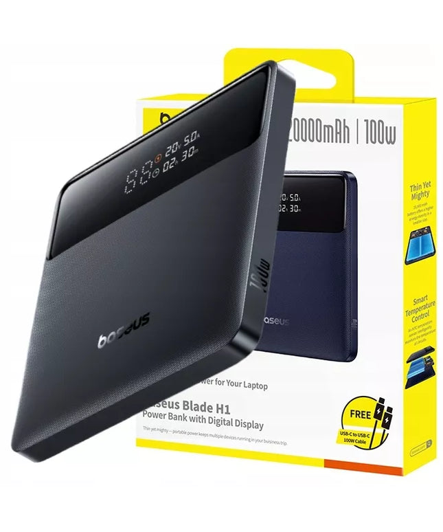 Galingas išorinis akumuliatorius BASEUS 20000mAh QC 4.0 USB-C PD 100W