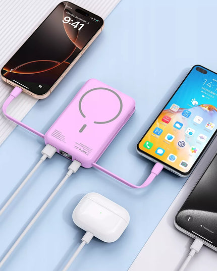 POWER BANK 10000MAH MAGSAFE + LAIDAS LIGHTNING + TYPE-C