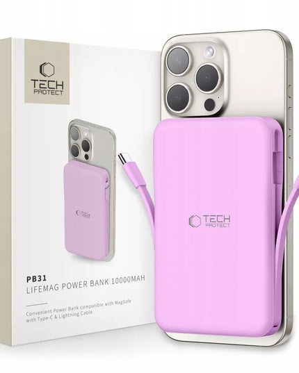 POWER BANK 10000MAH MAGSAFE + LAIDAS LIGHTNING + TYPE-C
