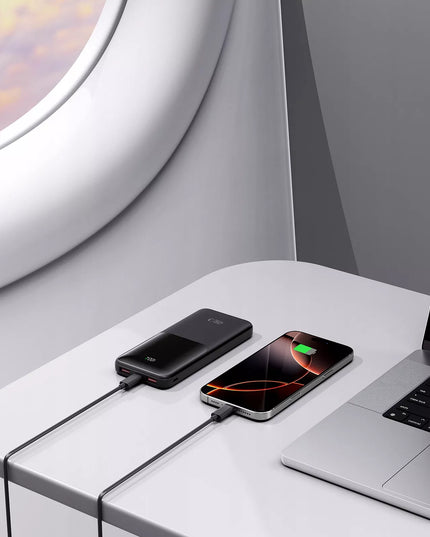 POWER BANK 10000MAH POWERBANK USB-A USB-C TYPE-C LED