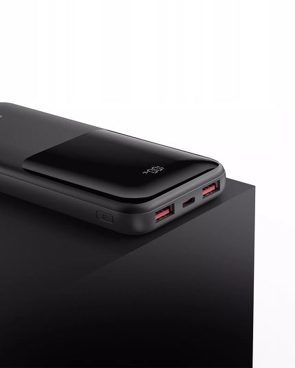 Išorinė baterija Power Bank 10000mAh su USB-A USB-C jungtimis ir LED indikatoriumi