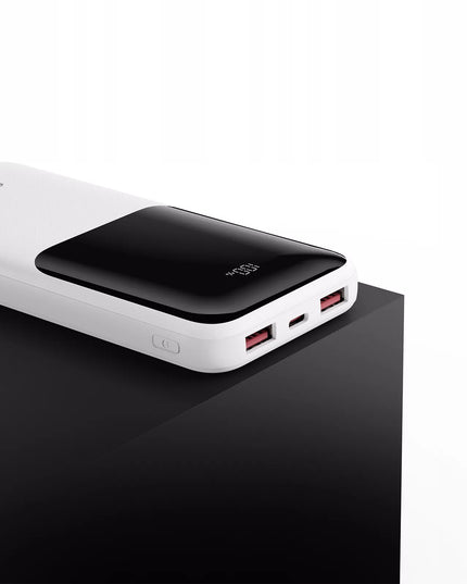 Išorinė baterija 10000mAh Powerbank USB-A USB-C Type-C LED