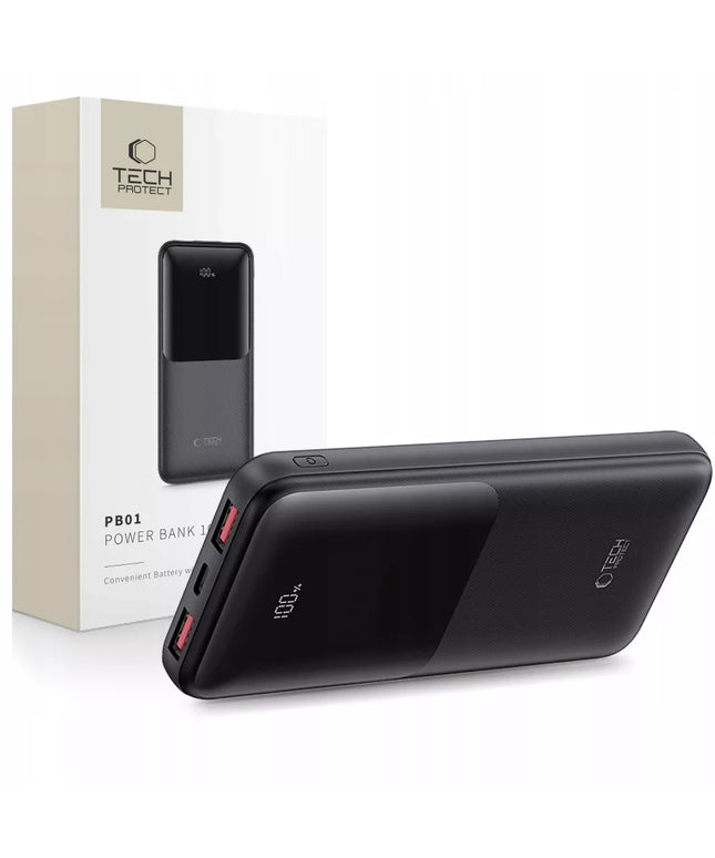 POWER BANK 10000MAH POWERBANK USB-A USB-C TYPE-C LED