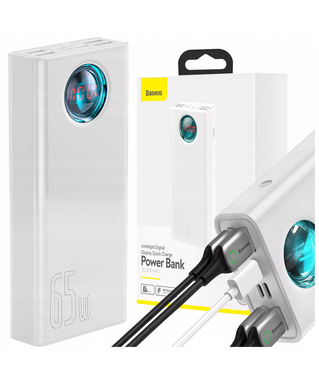 Powerbank 30000 mAh Powerbank BASEUS 65W PD 5x USB USB-C Type-C 5A QC 3.0