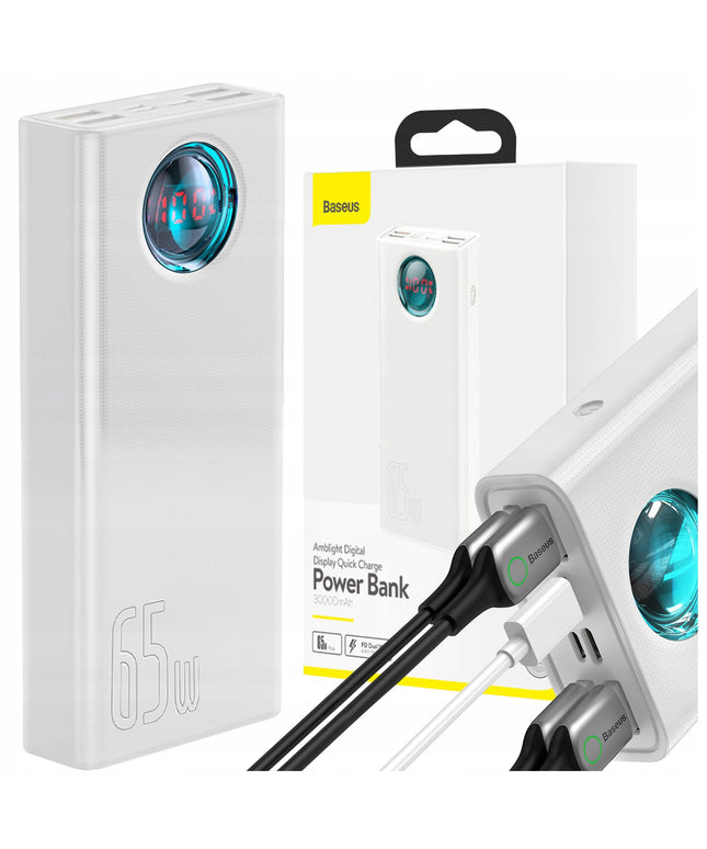 Powerbank 30000 mAh Powerbank BASEUS 65W PD 5x USB USB-C Type-C 5A QC 3.0