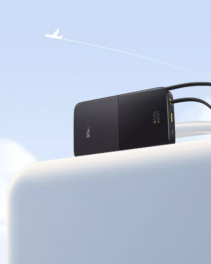 Baseus Bipow2 Pro išorinė baterija 10000 mAh 22.5W su integruotu USB-C kabeliu