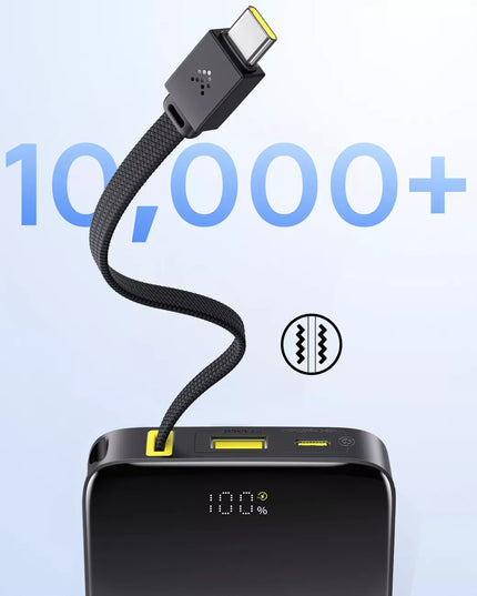 Baseus Bipow2 Pro išorinė baterija 10000 mAh 22.5W su integruotu USB-C kabeliu