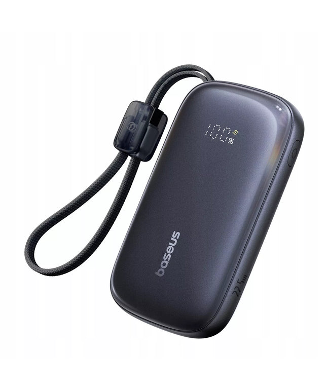 BASEUS išorinė baterija 10000 mAh 22.5W USB-C USB-A LIGHTNING greito įkrovimo powerbankas