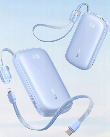 BASEUS išorinė baterija 20000 mAh 22.5W USB-C USB-A LIGHTNING