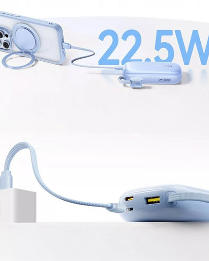 BASEUS išorinė baterija 20000 mAh 22.5W USB-C USB-A LIGHTNING