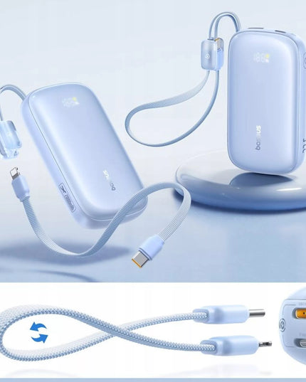 BASEUS išorinė baterija 20000 mAh 22.5W USB-C USB-A LIGHTNING