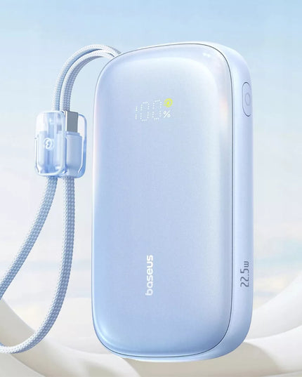 BASEUS išorinė baterija 20000 mAh 22.5W USB-C USB-A LIGHTNING