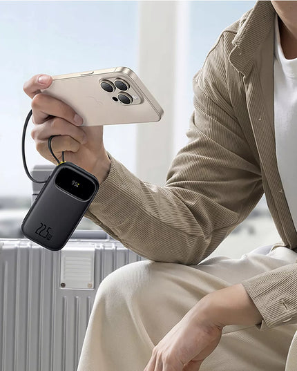Išorinė baterija BASEUS 20000mAh 22.5W USB-C USB-A LIGHTNING greitas įkrovimas