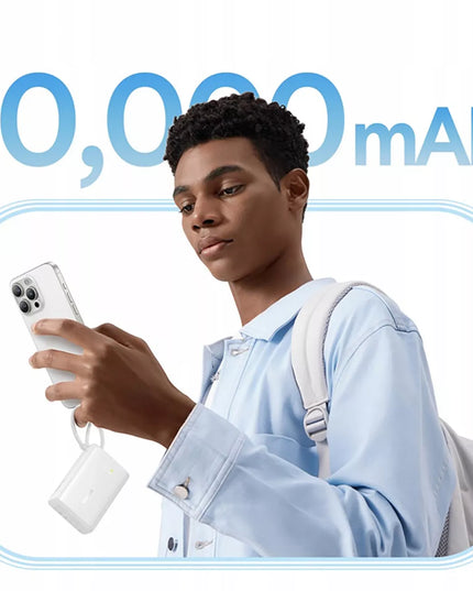 Išorinė baterija BASEUS PicoGo 10000 mAh 45 W USB-C USB-A LED su integruotu laidu