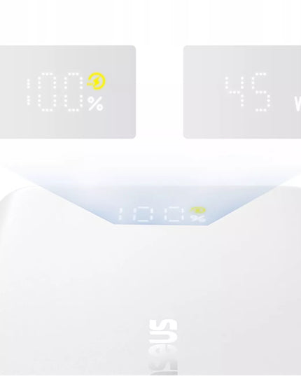 Išorinė baterija BASEUS PicoGo 10000 mAh 45 W USB-C USB-A LED su integruotu laidu
