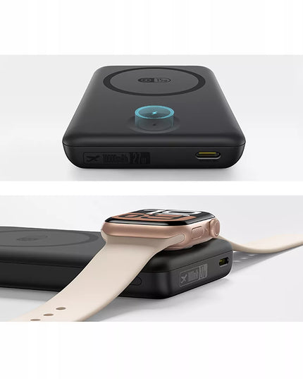 BASEUS indukcinis išorinis akumuliatorius 10000 mAh 27 W MagSafe skirtas Apple Watch ir išmaniesiems telefonams