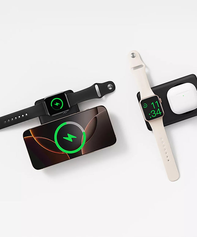 BASEUS indukcinis išorinis akumuliatorius 10000 mAh 27 W MagSafe skirtas Apple Watch ir išmaniesiems telefonams