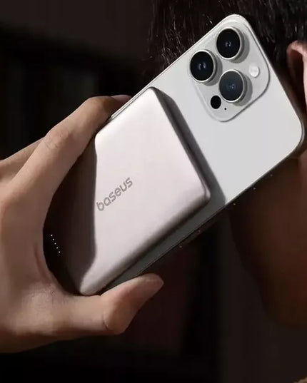 BASEUS indukcinis „Power Bank“ 5000 mAh 20W MagSafe greitas įkrovimas + laidas