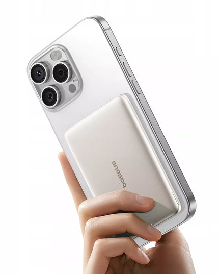 BASEUS indukcinis „Power Bank“ 5000 mAh 20W MagSafe greitas įkrovimas + laidas