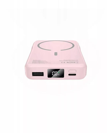 Išorinė baterija POWERBANK 15W 10000mAh su MagSafe + Lightning + Type-C laidais