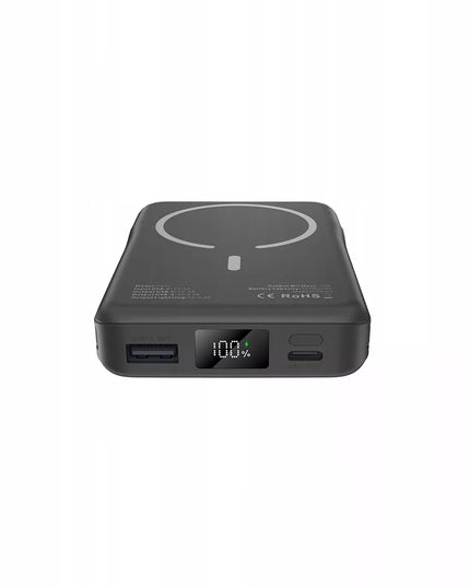 POWER BANK 15W 10000MAH SKIRTAS MAGSAFE + LIGHTNING + TYPE-C KABELIS