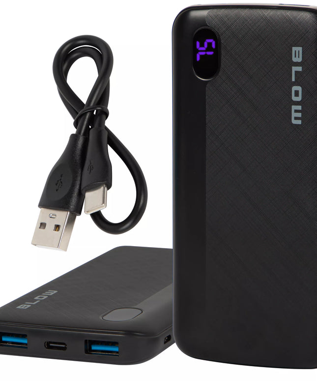 Išorinė baterija POWERBANK 10000 mAh 22,5W greitas įkrovimas QC PD USB-C USB galingas kelionių įrenginys