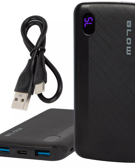 Išorinė baterija POWERBANK 10000 mAh 22,5W greitas įkrovimas QC PD USB-C USB galingas kelionių įrenginys