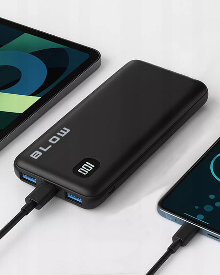 Išorinė baterija POWERBANK 10000 mAh 22,5W greitas įkrovimas QC PD USB-C USB galingas kelionių įrenginys
