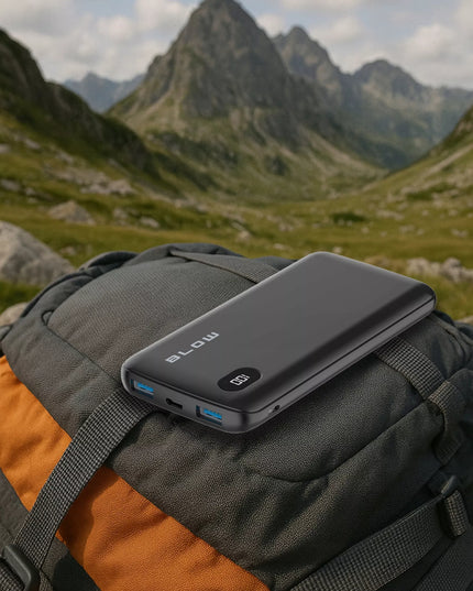 Išorinė baterija POWERBANK 10000 mAh 22,5W greitas įkrovimas QC PD USB-C USB galingas kelionių įrenginys