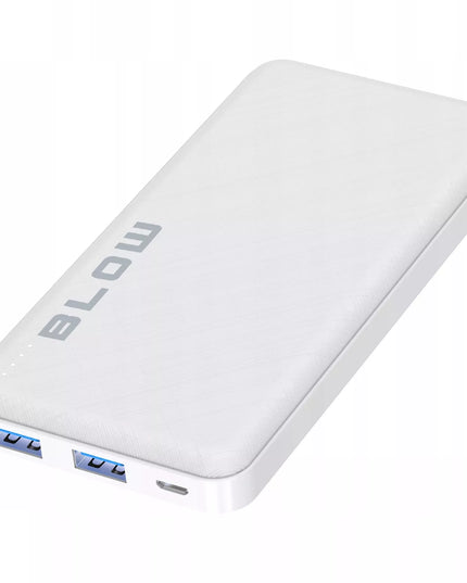 Išorinė baterija BLOW 10000 mAh, galinga, greito įkrovimo, saugi, talpi, skirta kelionėms