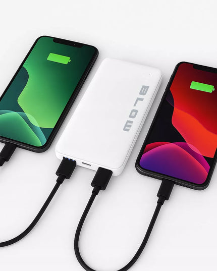 BLOW 10000 mAh išorinė baterija Power Bank USB greitas įkrovimas talpi su USB-C laidu komplektas