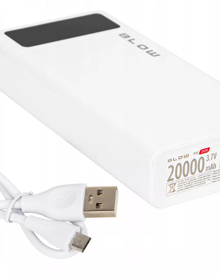 Išorinė baterija 20000 mAh 22,5W POWER BANK QC PD USB-C greitas saugus talpus