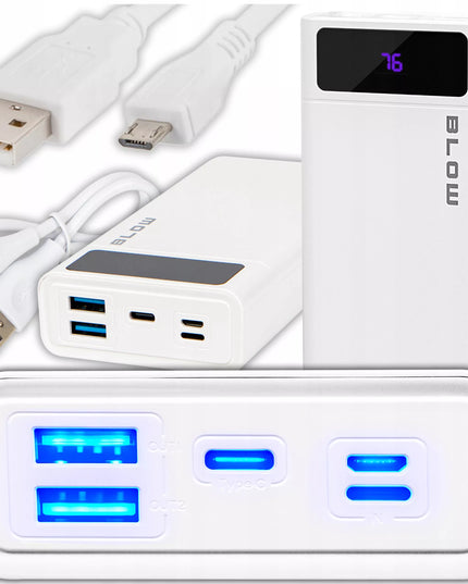 Išorinė baterija 20000 mAh 22,5W POWER BANK QC PD USB-C greitas saugus talpus