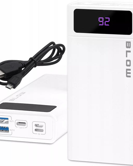 Išorinė baterija (powerbank) 20000 mAh 22,5W, greitasis įkrovimas QC PD, USB-C, kabelis komplekte