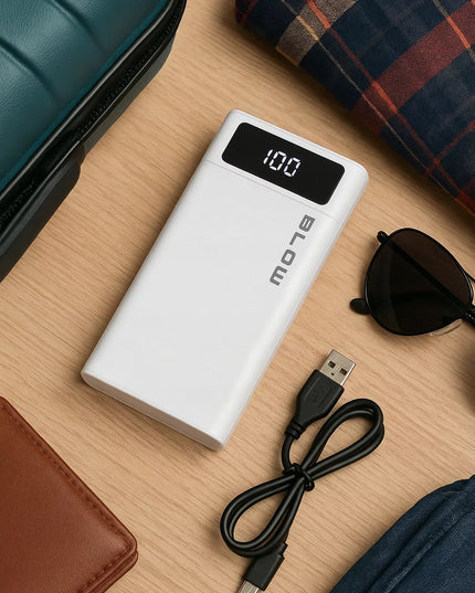 Išorinė baterija (powerbank) 20000 mAh 22,5W, greitasis įkrovimas QC PD, USB-C, kabelis komplekte