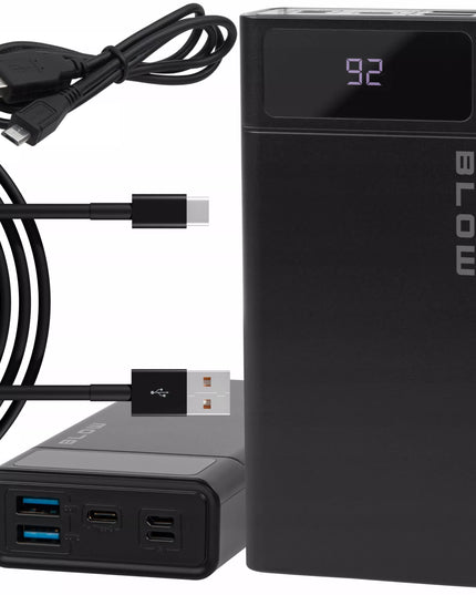 20000 mAh 22,5W „Powerbank“ su greituoju įkrovimu QC PD USB-C ir USB-C kabeliu