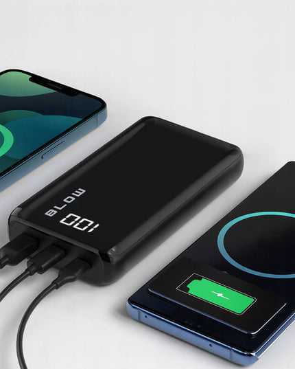 POWERBANK 20000 mAh 22,5W QC PD USB C USB IŠORINĖ BATERIJA GREITAS ĮKROVIMAS KELIONINIS