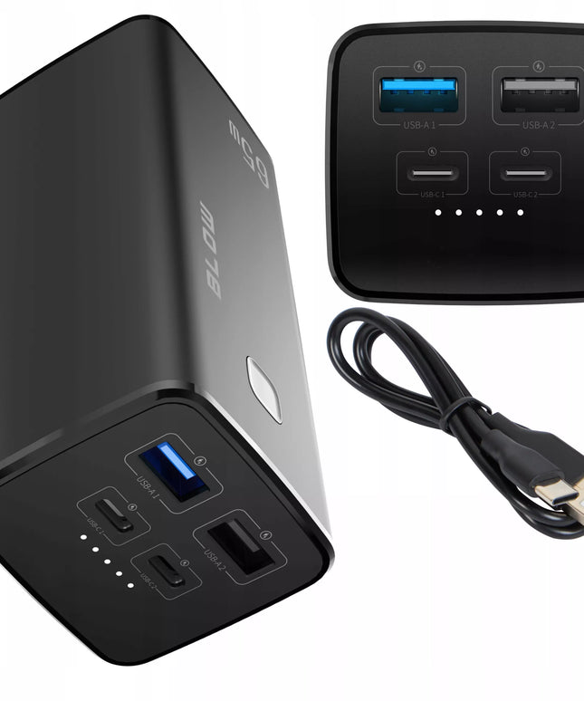 Išorinė baterija (powerbank) 20000 mAh 65W QC3.0 PD USB-C skirta nešiojamiems kompiuteriams
