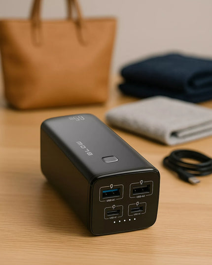 Išorinė baterija (powerbank) 20000 mAh 65W QC3.0 PD USB-C skirta nešiojamiems kompiuteriams