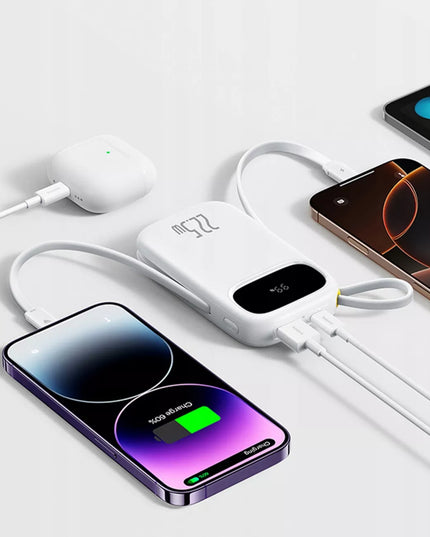 BASEUS išorinė baterija 10000 mAh 22.5W USB-C LIGHTNING USB-A su greituoju įkrovimu