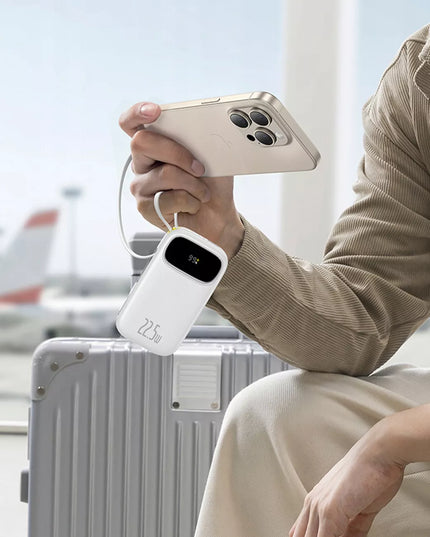 BASEUS išorinė baterija 10000 mAh 22.5W USB-C LIGHTNING USB-A su greituoju įkrovimu