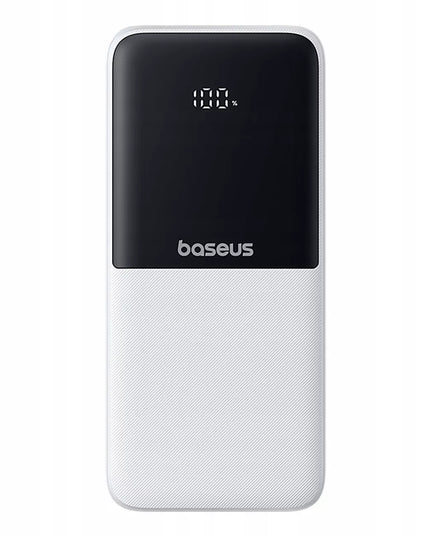 BASEUS išorinė baterija 10000 mAh 22,5W su integruotais USB-C ir Lightning laidais