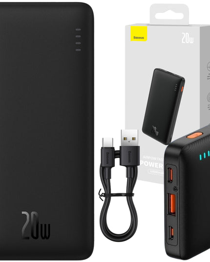 Powerbank BASEUS 10000 mAh USB USB-C Galingas 20W Greitas įkrovimas Kelioninis